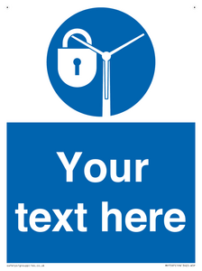 Custom mandatory lock rotor blades